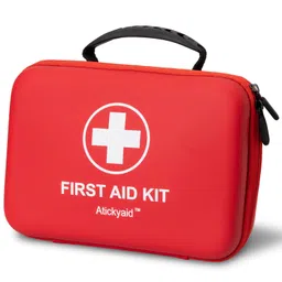 Atickyaid 340 Piece First Aid Kit, Premium Waterproof Hard Shell Medical Kit for Car, Home, Office, Travel, Camping, Sports, Outdoor, School - Emergency First Aid Supplies and Survival Kit image 1