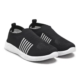 pahnava Women's Slip-on Knit Walking Shoes | Breathable Lightweight Sneakers with PVC Sole | Comfortable Casual Shoes for Walking, Gym, Travel, Outdoor Use image 1