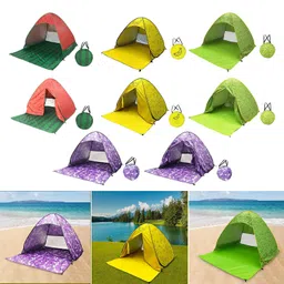 LOOM TREE® Pop Up Tent UPF 50 Beach Tent for Outdoor Activities Family Camping Backyard Red L | Outdoor Sports | Camping & Hiking | Tents & Canopies | Tents image 5