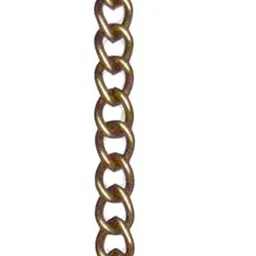 Two Moustaches Brass Hanging Chain for Bells, Yellow, 2 Meters, Standard image 1