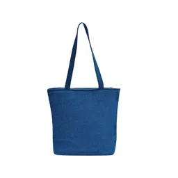 the purani jeans Hand-Printed Tote Bag with Classical Design–Reusable, Zipper Closure For Women & Girls image 2