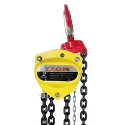 IZOM Hand Chain Pulley Block 2 Ton Heavy Duty Hand Hoist Manual 3 meter Lifting, 80 Grade Load Chain Pulley Steel Construction for Lifting Good in Transport, Warehouse, Workshop Garages image 1