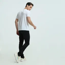 turms Men's Anti Stain Anti Odor Water Repellent Round Neck Half Sleeves Tailored Fit Stretchable Casual T-Shirt | Cotton Rich | Solid | Available in Plus Sizes (Pack of 1) image 3