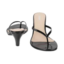 mochi Women's Thong Strap Kittne Heel Casual Fashion Sandals image 5