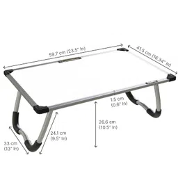 GOSHU Multipurpose 1.5x2 feet Foldable White Board Study Table, Portable & Rounded Edges (1.5 feet x2 feet White, Pack of 1 Item) image 3