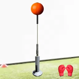 UJEAVETTE® Boxing Reaction Ball Adjustable Boxing Punching Bag for Home Gym Fitness Ball and Gloves image 1