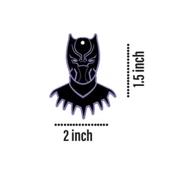 signoogle Superhero Face Printed Wooden Keychain Bike/Car/Men/Women/Kids/Bag Key Tag Keyrings Multicolored (2 x 1.5 Inch) image 4