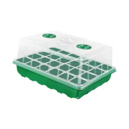 LOOM TREE® Seed Starter Tray 24 Holes Sprouting Container for Seedling Indoor Gardening Green image 1