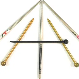 triply9 Metal (19 cm) & Plastic (14 cm) combo bun stick (Pack of 6) image 2