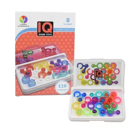 NARAYANMUNI IQ Link Game,Travel Game For Kids And Adults,Brain Game IQ Games With 120 Chalenges (Link Game), Multicolor image 1