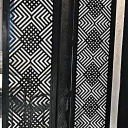 rose wood national Rose Wood Partition for Pooja Room 3 Panels 6 fit I Wooden Separators for Living Room I Wall Partition I Foldable Panel I Screen Divider for Studio I Room partition (200 W x 1.82 H Meters) image 2
