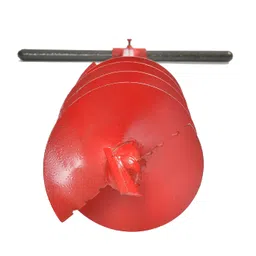 KRUFE Earth Auger Hole Digger - Dual Blades, 6 Inches | Heavy-Duty Earth Auger Machine for Efficient Digging | Ideal Post Hole Digger for Professional and DIY Projects (Red) image 5