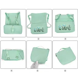 drumstone (๐-๐๐๐๐ซ Warranty Premium Multiuse Embroidered Backpack for Women | Stylish School Bag for Girls | Waterproof Travel Bag | Gym & College Backpack with Drawstring image 2