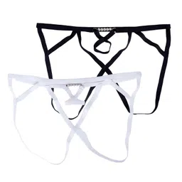 saz dekor SAZ DEKOR® Men T Back Thongs Strap Open Suspensory For Lover Gift Maid Cosplay White image 2
