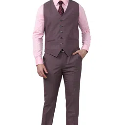 peter england Men's Polyester Blend Three Piece Suit-Dress Set image 3