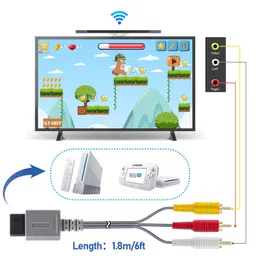 2 in 1 Wii Sensor Bar + Wii Composite Audio Video Cable, Wii AV Cables and Wired Motion Sensor Bar, Wii Replacement Cables Set Compatible with Wii Console image 5