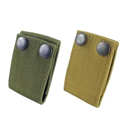 MERISHOPP 2X Nylon Duty Belt Buckle Fixing Wide Belt Outdoor Green Khaki image 3