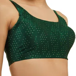 soch Women's Art Silk Regular Fit Sleeveless Blouse image 4