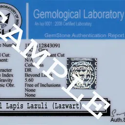 suruchi gems & jewels Sterling Silver Lapis Lazuli/Lajwart 3.25 Ratti to 10.25 Ratti or 3 Carat to 9.5 Carat Natural Certified Astrological Gemstone 925 Bis Hallmark pendant for Men & Women -vslp3 image 3