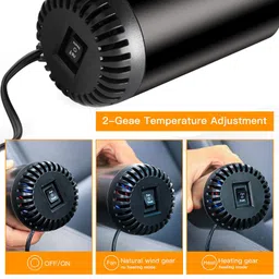 cabinahome Portable car Heater 12V 150W car car Heater defroster Plug into Cigarette Lighter Windshield defroster image 5