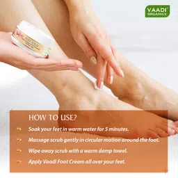 Vaadi Herbals Value Foot Scrub with Fenugreek and Lemongrass Oil, 30gmsx3 image 3