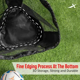 VECTOR X Extra Large Sports Ball Carrying Bag for 9 Balls (Kit Bag) (Black) image 4