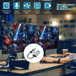 MT-VIKI Video Capture Card 4K Cam Link Card HDMI to USB 3.0, USB C Capture Card, 1080P 60FPS Video Capture Device for Gaming Streaming Compatible with Windows Mack OS System image 5