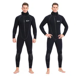 club bollywood CLUB BOLLYWOOD® 3mm Neoprene Wetsuit Hooded Diving Suit for Snorkeling Scuba Swim Fishing XXXL | Sporting Goods | Water Sports Wetsuits | Men image 2