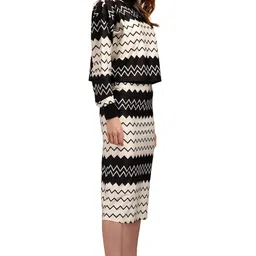 purvaja Women's Polyester Blend Cocktail Midi Dress image 4