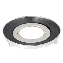 konquer times Konquer TimeS® Stainless Steel Gas Cylinder Trolley with Wheels|Gas Trolly|Lpg Cylinder Stand with Rubber Protection| Plastic Wheels. image 1