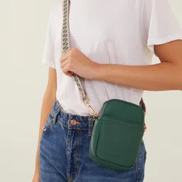 accessorize London Women's Green Slip Pocket Phone Bag image 2