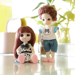 CALANDIS™ 15 Set Fashion Girl Doll Mini Dress Clothes Shoes 1/12 BJD Matching DIY Accs | Modern | Clothes & Accessories | Dolls image 4