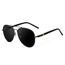 black jones | Full Rim Classic Aviator | Polarized and 100% UV Protected Sunglasses | Men & Women | Medium | BJ GK02/P (Color:-Gun-Metal Black Lens)-Pack of 1 image 1