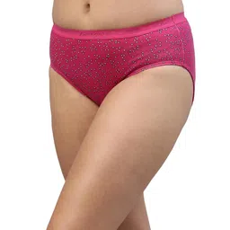 vip Feelings Women's Outer Elastic Cotton Hipster Panty Printed - Assorted Solid Colours image 4