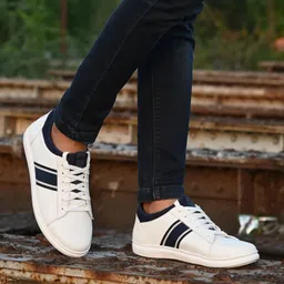 centrino Men's Casual Shoes |Fashion Lace Up Non-Slip Flats | Classic Casual Shoes for Everyday Style |Trendy Stylish All Day Comfortable Lightweight Sneakers with Extra Comfort on Heel (2896) image 2