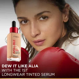 l'oreal paris L’Oréal Paris Infallible 24H Tinted Serum Foundation, Light-weight Coverage, Dewy & Radiant Finish, Transfer-proof, 30ml image 2