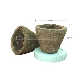 deep print mart Aviral Cow Dung Havan Cup Sambrani Cups Empty (50 Cup) - by Aviral Sanatan Seva Sansthan image 5