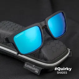 okno Eyewearlabs Sunglasses For Men & Women | Polarized Full Rim Rectangular Premium Branded Stylish Spectacles | 100% UV Protection Shades | Cricket Sports Cycling Driving | Medium | Outlaws image 3