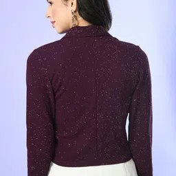 iuga Women's Printed Knee Length Sleeveless Shrug image 2