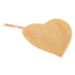 omidazzle Midazzle 100% Natural Body Scrubber Loofah for Bathing (Beige) (Heart) - Pack of 2 image 5