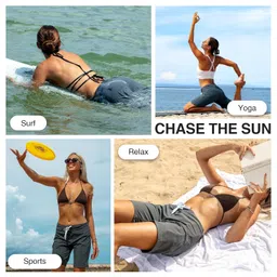 kanu surf Women's Marina Solid Stretch Boardshort image 5