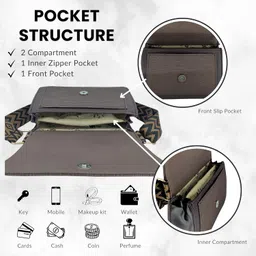 italish Women Crossbody Sling Bag with Adjustable Strap & Lightweight image 5