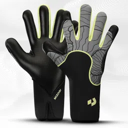 Mizogi Primas VG 1.0 Goalkeeper Gloves – Hybrid Negative Cut, 4mm Latex Palm, ThumbWrap Technology, Skin Wrap Fit, Versatile Grip 1.0, Breathable & Snug Fit for Match & Training (Ultimate Grey, 10) image 3