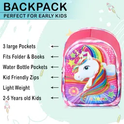 stylbase Stylbase3D School Bag for Boys and Girls Cartoon Printed Waterproof Backpack Bag Ideal for Kids Bag Nursery 1st 2nd Class School Bags 5-7 Years 15 Inch image 2