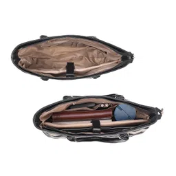 the clownfish Miranda Series 15.6 inch Laptop Bag For Women Printed Handicraft Fabric & Faux Leather Office Bag Briefcase Hand Messenger bag Tote Shoulder Bag image 4