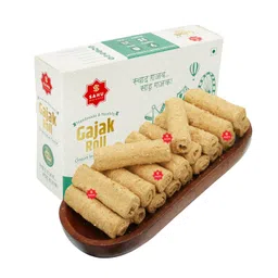 SAHU GAJAK BHANDAR Gazak Roll 350g | Til Gachak | Gajjak Chikki | Tilkut | Healthy Snack Gift Boxes | Pack of 1 Box 350 Gm image 5