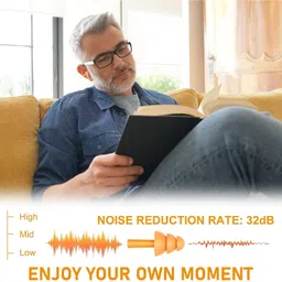 james healthplus James Silicone Earplugs Noise Reduction Hearing Protection, Reusable Soft Ear Plugs for Sleeping, Snoring, Air Travel, Concerts, Construction Work and Motor Sports Racing (4 Pair) image 3