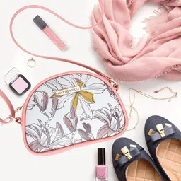 sacci mucci Sling Bag For Women's/Girls-Magnolia Design image 4