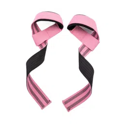 MERISHOPP 2X Weight Lifting Straps Wrist Straps for Weightlifting for Exercise Workout Pink image 4