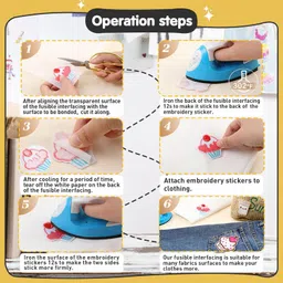 total home Iron On Adhesive Sheets 20PCS, Heavy Weight Double-Sided Heat Melt Fabric Glue Sheet, A4 Size Fusible Adhesive Sheets, Press-on Patch Iron On Tape, Fusible Interfacing For Sewing, Heat And Bond image 3